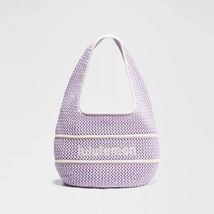 Lululemon Athletica Purple Knit Hobo Bag